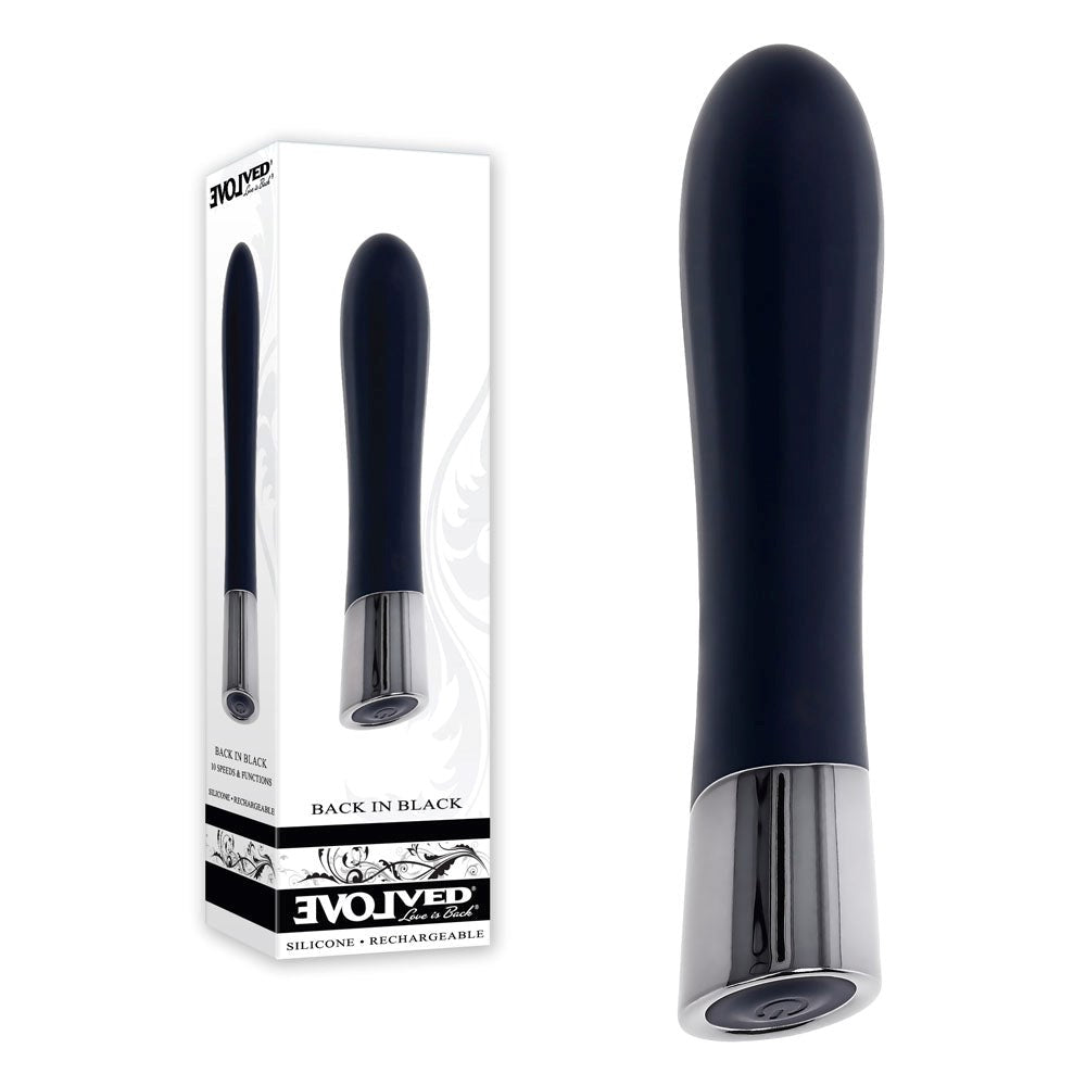 Evolved Back In Black Bullet - Discreet, Powerful Pleasure - - Personal Massagers