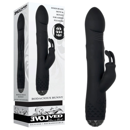 Evolved Bodacious Bunny Dual Stimulation Rabbit Vibrator with 10 Modes - - Rabbit Vibrators