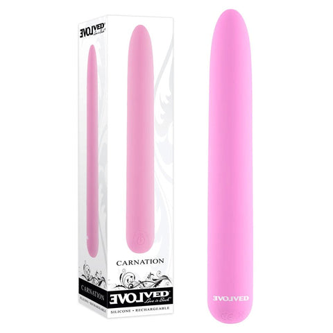 Evolved Carnation Slimline Vibe 10 Speed Waterproof Vibrator - Bullet Vibrators