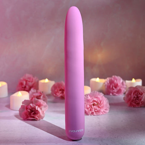 Evolved Carnation Slimline Vibe 10 Speed Waterproof Vibrator - Bullet Vibrators