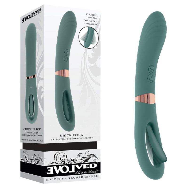 Evolved Chick Flick Vibrator Premium Clitoral Stimulator - - G-Spot Vibrators