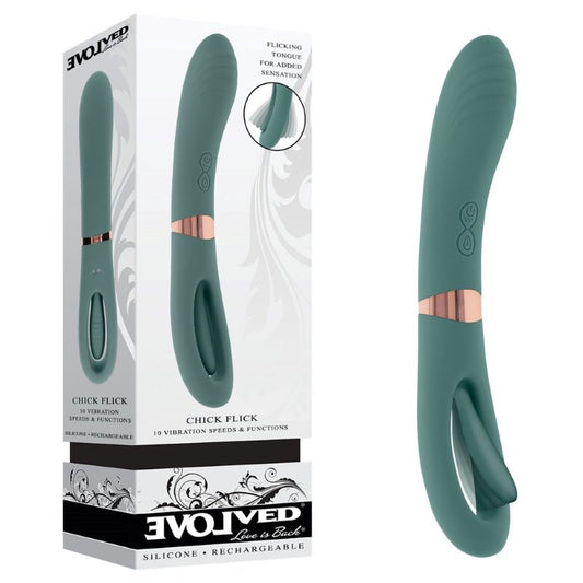 Evolved Chick Flick Vibrator Premium Clitoral Stimulator - - G-Spot Vibrators