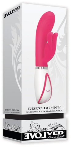 Evolved Disco Bunny Vibrator Dual Motor Clitoral and G Spot Stimulation - Rabbit Vibrators