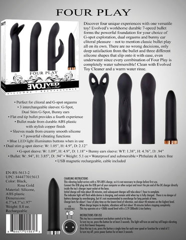 Evolved Four-in-One Pleasure Stimulator - Sex Kits