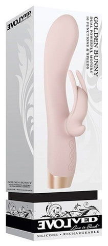 Evolved Golden Bunny Vibrator Dual Motor G Spot and Clitoral Stimulation - Rabbit Vibrators