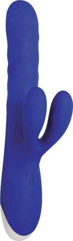Evolved Grand Slam Thrusting Rabbit Vibrator with Rotating Beads - Rabbit Vibrators