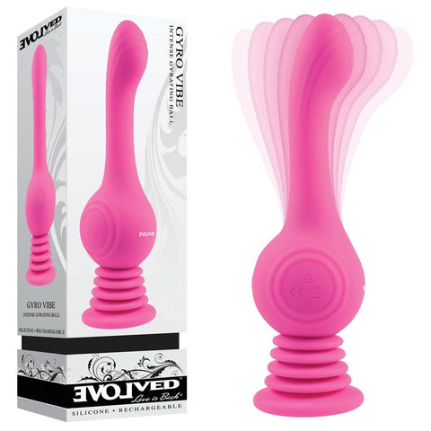 Evolved Gyro Vibe in Pink Spin into Ecstasy with Gyrating Action - G-Spot Vibrators