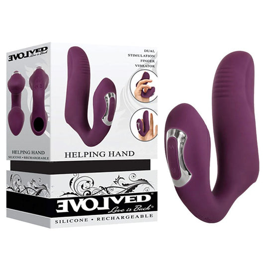 Evolved Helping Hand - Dual Finger Stimulator for Blissful Delight - - Finger and Tongue Vibrators