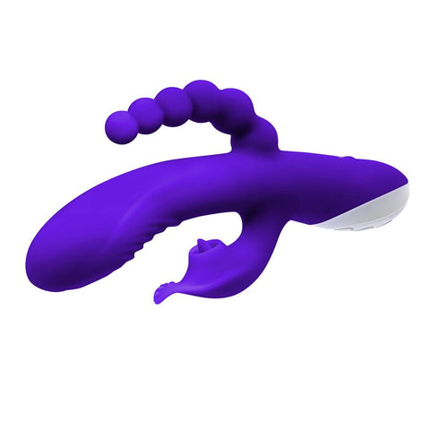 Evolved Lick Me Triple Stim Vibrator Triple Motor Technology - Rabbit Vibrators