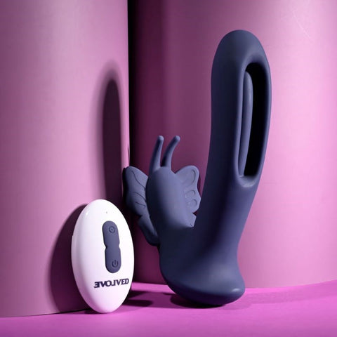 Evolved Lord of the Wings Butterfly Vibrator Dual Stimulation - Rabbit Vibrators