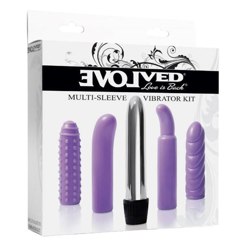 Evolved Multi-Sleeve Vibrator Kit Stamina Training Toy - - Sex Kits