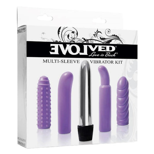 Evolved Multi-Sleeve Vibrator Kit Stamina Training Toy - - Sex Kits