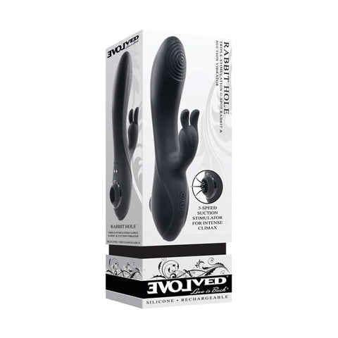 Evolved RABBIT HOLE Pulsing Vibrator with 3 Powerful Sensations - Rabbit Vibrators