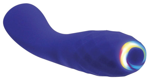 Evolved Rainbow G LED G Spot Vibrator with 7 Synchronized Light Patterns - Waterproof Vibrators