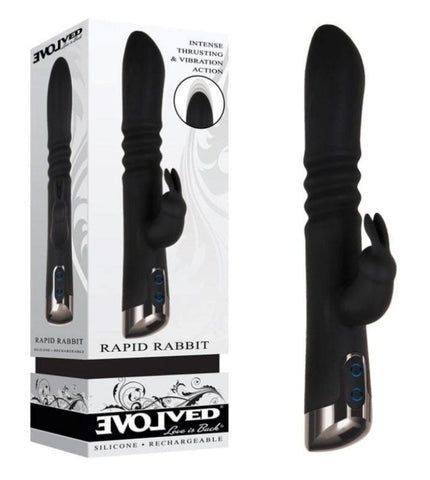 Evolved Rapid Rabbit Dual Motor Rabbit Vibrator with 10 Speed Settings - Rabbit Vibrators