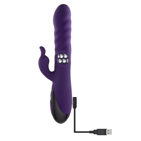 Evolved RASCALLY RABBIT 10 Powerful Functions Waterproof & Rechargeable Vibrator - Rabbit Vibrators