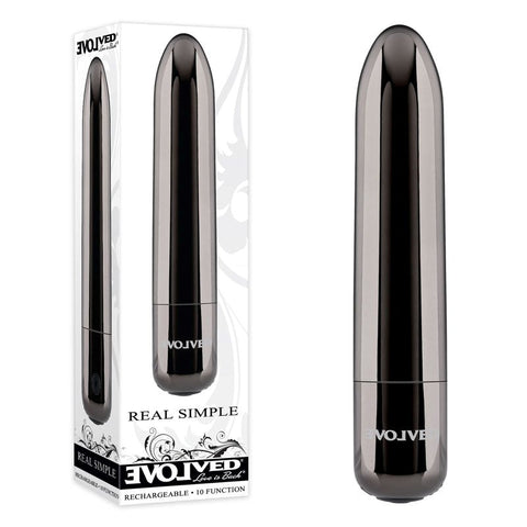 Evolved REAL SIMPLE Bullet Powerful Waterproof Vibrator for Clitoral Stimulation - Bullet Vibrators