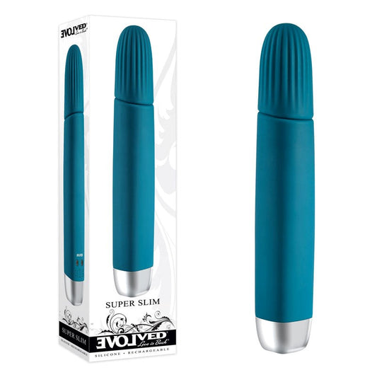Evolved Super Slim Blue Vibrator - Powerful and Elegant Pleasure - - Bullet Vibrators