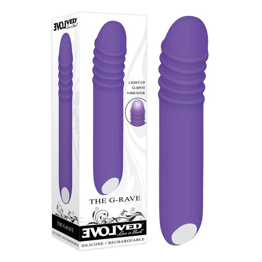 Evolved's G-Rave - Unleash Dominance in Luxurious Purple - - G-Spot Vibrators
