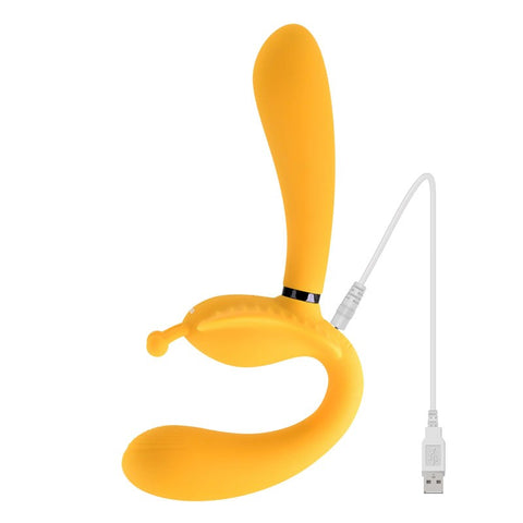 Evolved Regal Ecstasy The Monarch Vibrator Multi Speed Yellow Sex Toy - Sex Toys For Couples