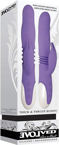 Evolved Sensational Rechargeable Bunny Unforgettable Delight Dual Stimulation - Rabbit Vibrators