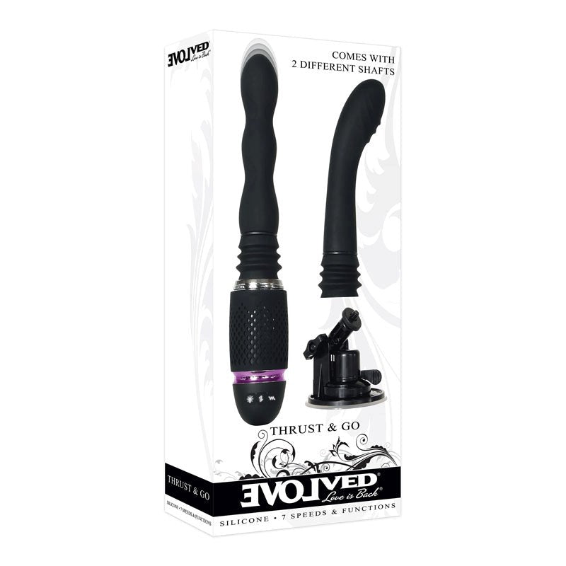 Evolved Thrust & Go Powerful Pocket Sized Pleasure with Thrusting Action - - G-Spot Vibrators