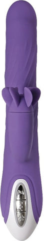 Evolved Tilt O Whirl Dual Action Vibrator with Spinning Clitoral Stimulator - Rabbit Vibrators