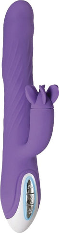 Evolved Tilt O Whirl Dual Action Vibrator with Spinning Clitoral Stimulator - Rabbit Vibrators