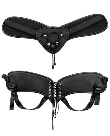 Evolved Ultimate Adjustable Harness for Couples Play with Dual Ring System - Strap On Sextoys