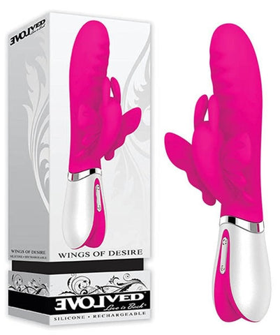 Evolved Wings of Desire Butterfly Vibrator Dual Motor Clitoral Stimulation - Rabbit Vibrators