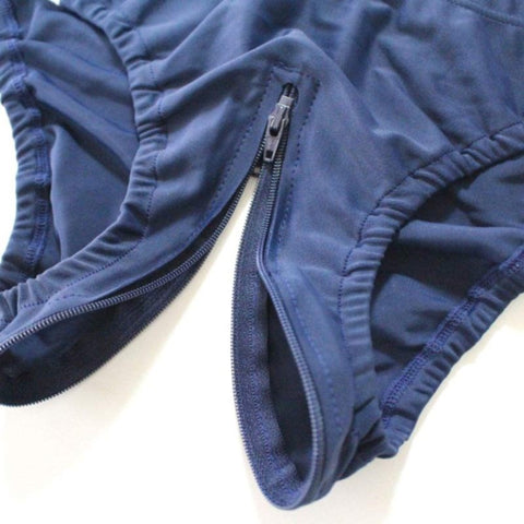 Execute Lingerie Dual Zip Microfiber Bloomer Luxe Lingerie Upgrade - Her Fetish