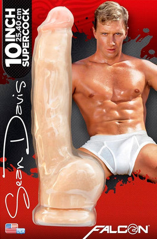 Icon Brands Falcon Super Cock Sean Davis Realistic Dildo with Suction Base - Realistic Dildos