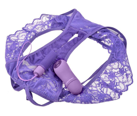 Pipedream Products Fantasy for Her Crotchless Panty Thrill Her Vibrator - Remote Control Vibrators