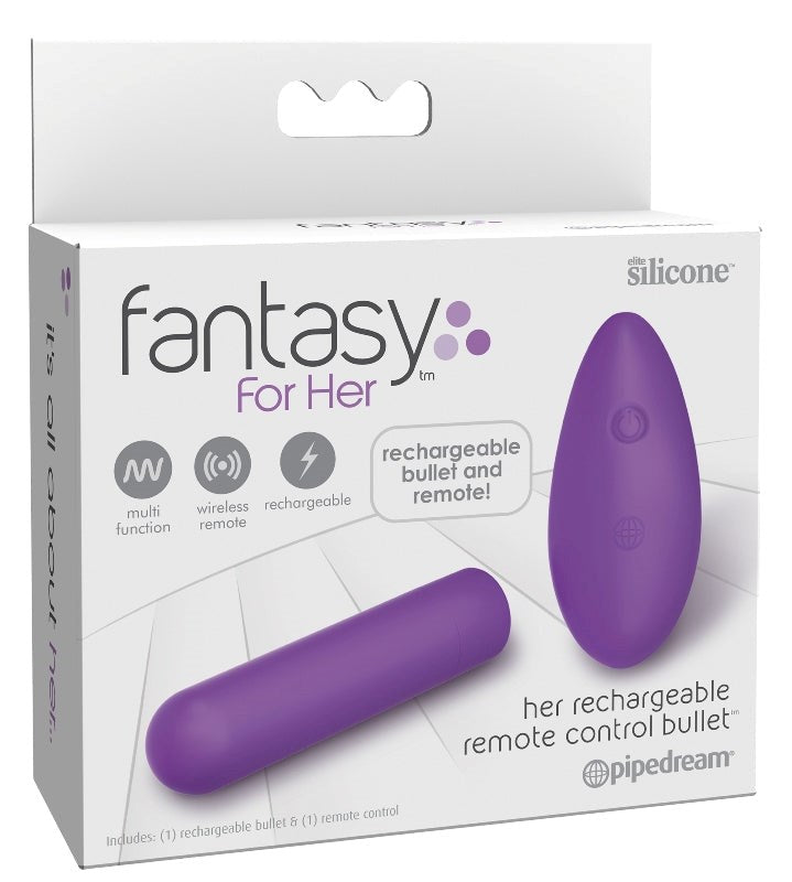 Pipedream Products Fantasy for Her Her Rechargeable Remote Control Bullet Vibe - - Bullet Vibrators
