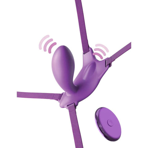 Pipedream Products Fantasy For Her Ultimate G Spot Butterfly Strap On Vibrator - Strap On Sextoys