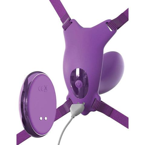 Pipedream Products Fantasy For Her Ultimate G Spot Butterfly Strap On Vibrator - Strap On Sextoys