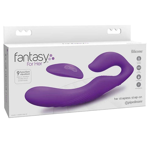 Pipedream Products Fantasy For Her Ultimate Strapless Strap On with Dual Motors - Strap On Sextoys