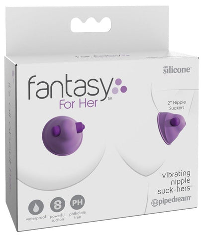Fantasy for Her Vibrating Nipple Suck Hers Clamps with Suction and Vibration - Nipple and Clit Clamps