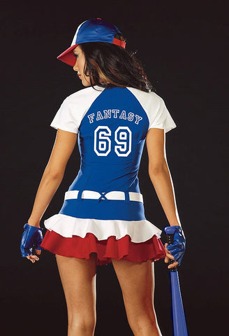 Dream Girl Lingerie Fantasy Player Costume Sports Themed Roleplay Outfit - Fancy Dress Ups