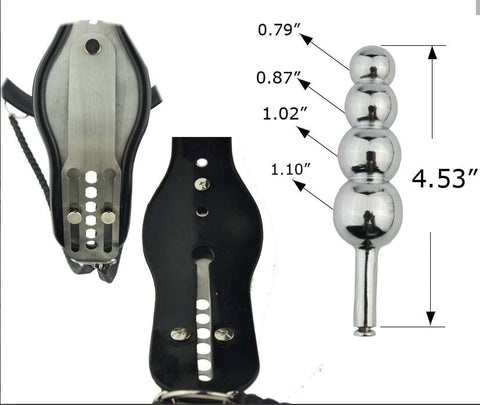 BDStyle Female Steel Chastity Belt & Plug Adjustable Steel Device - Her Fetish