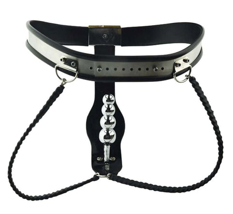 BDStyle Female Steel Chastity Belt & Plug Adjustable Steel Device - Her Fetish