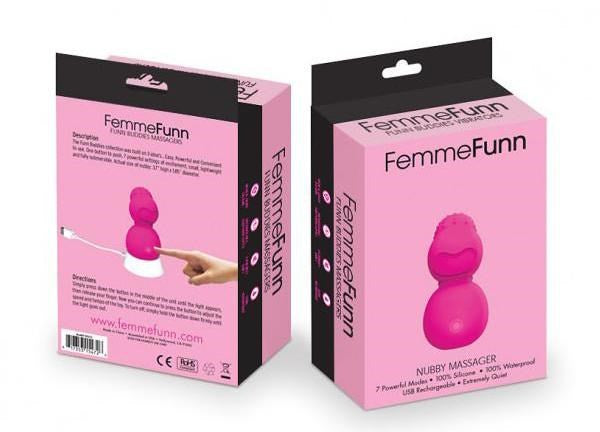 VVOLE LLC FemmeFunn Nubby Massager Textured Clitoral Vibrator USB - - Personal Massagers