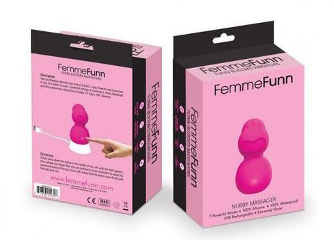 VVOLE LLC FemmeFunn Nubby Massager Textured Clitoral Vibrator USB - Personal Massagers