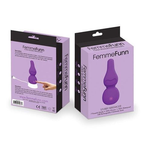 VVOLE LLC FemmeFunn Stubby Massager Compact Powerful Clitoral Vibrator - Personal Massagers
