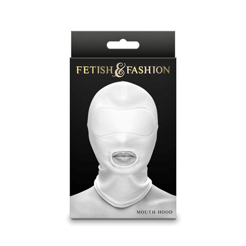 Fetish and Fashion Mouth Hood Sensory Deprivation for BDSM Play - Bondage Hoods