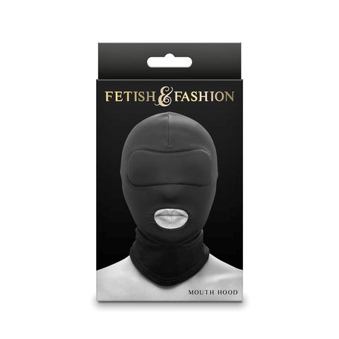 Fetish and Fashion Mouth Hood Sensory Deprivation for BDSM Play - Bondage Hoods