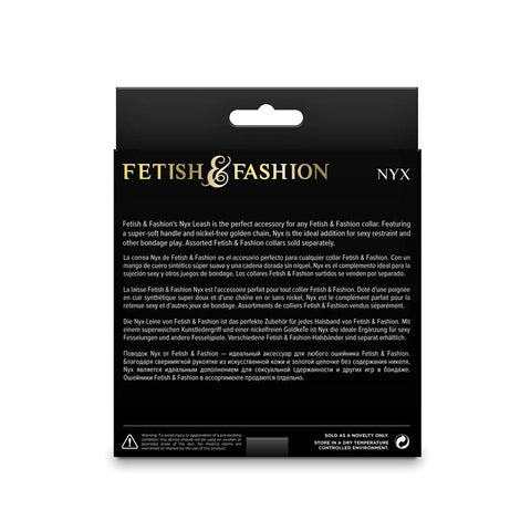 Fetish and Fashion Luxurious BDSM Restraint Nyx Leash Premium Control - Collars and Leads