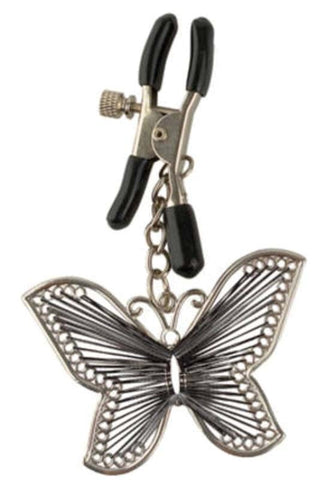 Fetish Fantasy Butterfly Shape Womens Nipple Clamps Adjustable Pressure - Nipple and Clit Clamps