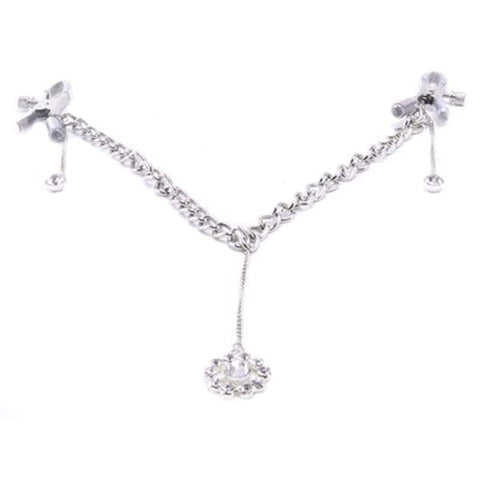 Fetish Fantasy Womens Crystal Nipple Clamps Adjustable Pressure Control - Nipple and Clit Clamps