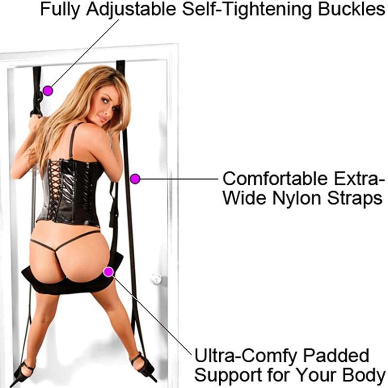 Pipedream Products Fetish Fantasy Deluxe Fantasy BDSM Door Swing for Suspension - - Sex Swings And Slings
